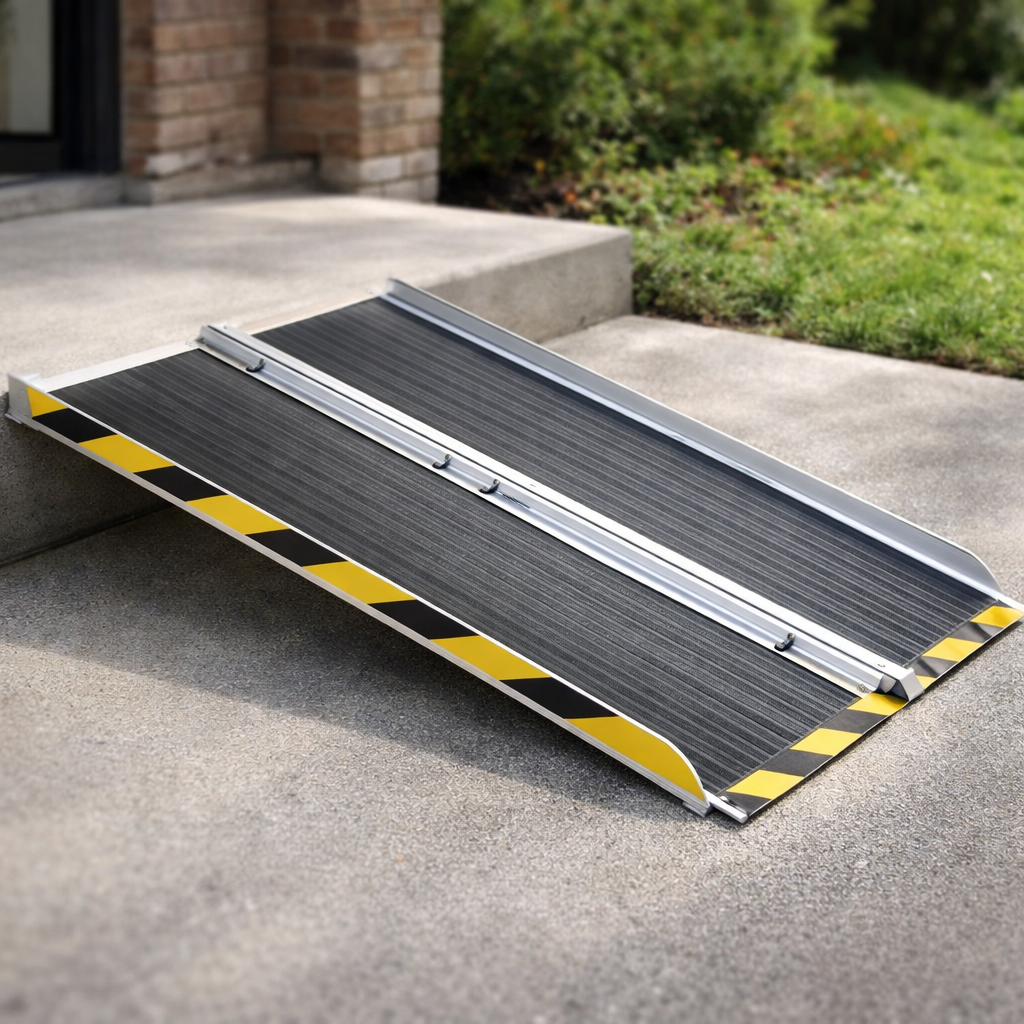 Portable Wheelchair Ramp – 2ft-6ft – Anti-slip Surface – Mobility Access