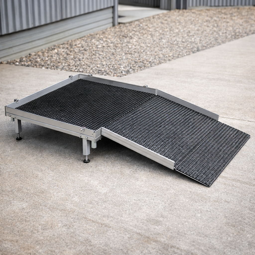 Aluminium Modular Ramp Kit – 900mm x 1000mm – No Handrails – Wheelchair Access