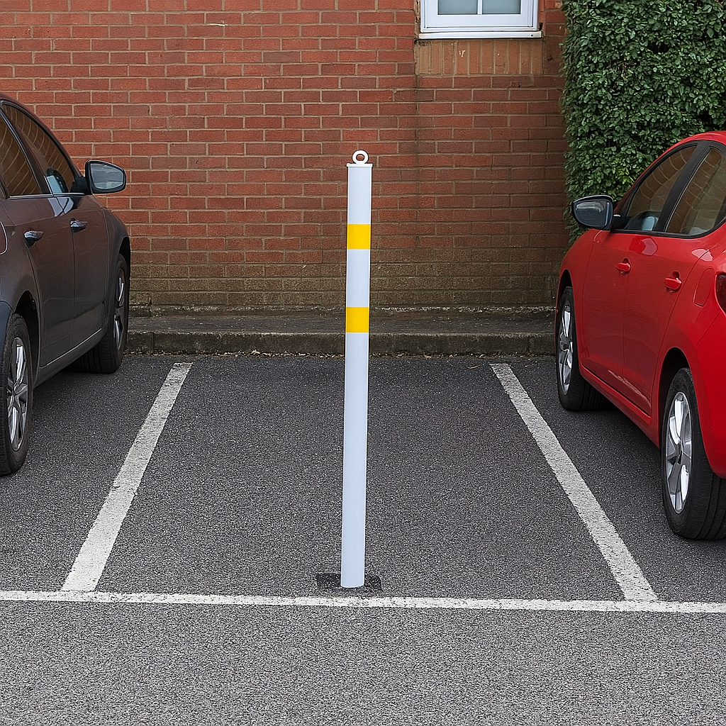 76mm Heavy-Duty Steel Bollard with Chain Eyelet 3