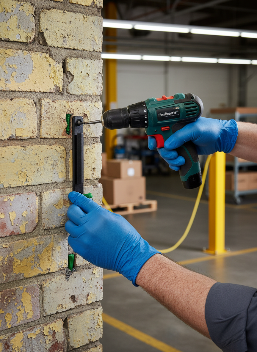 Professional Wall Receiver Clip for Retractable Belt Barriers - Easy Installation and Universal Compatibility