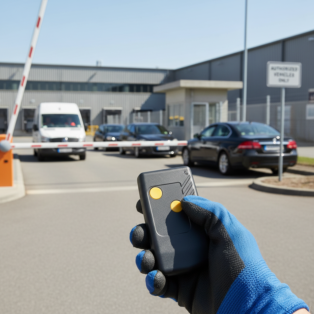 Premium Additional Remote Control for Efficient Boom Barrier Access Management - High-Quality Professional Grade for Industri