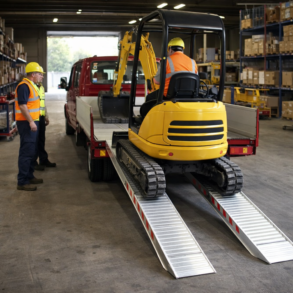 Aluminium Loading Ramps – 3000mm x 300mm – 1330kg Capacity – Plant & Machinery