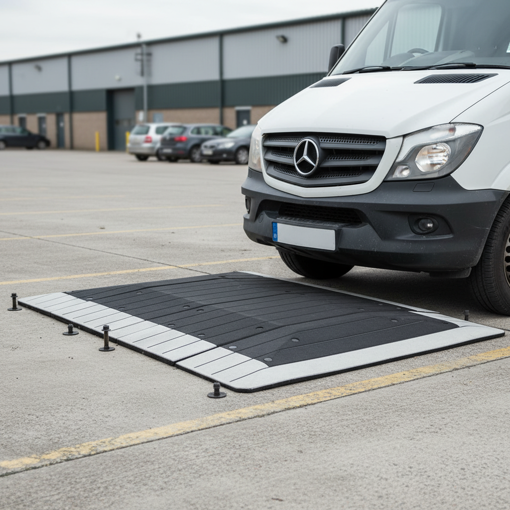 Premium Recycled Rubber Modular Speed Cushions Bolt Down Kit for Traffic Management