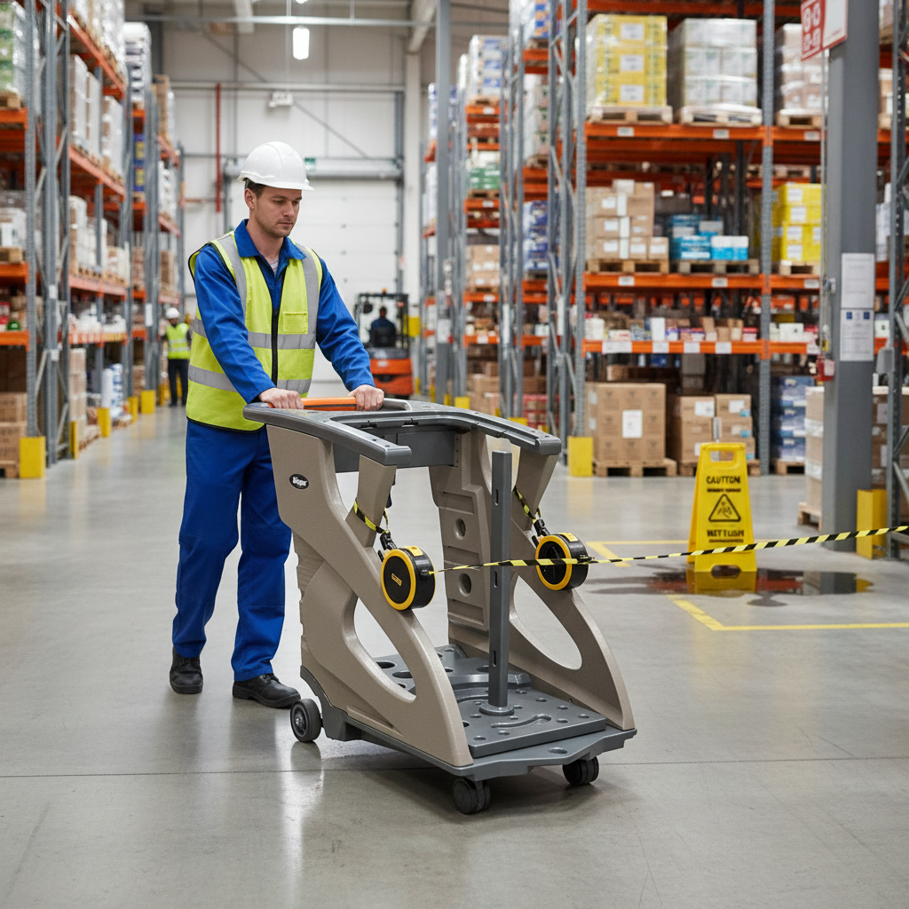 Premium Mobile Unicart for Transporting and Storing Barrier Components - Compact and Robust Design for Events and Maintenance Teams