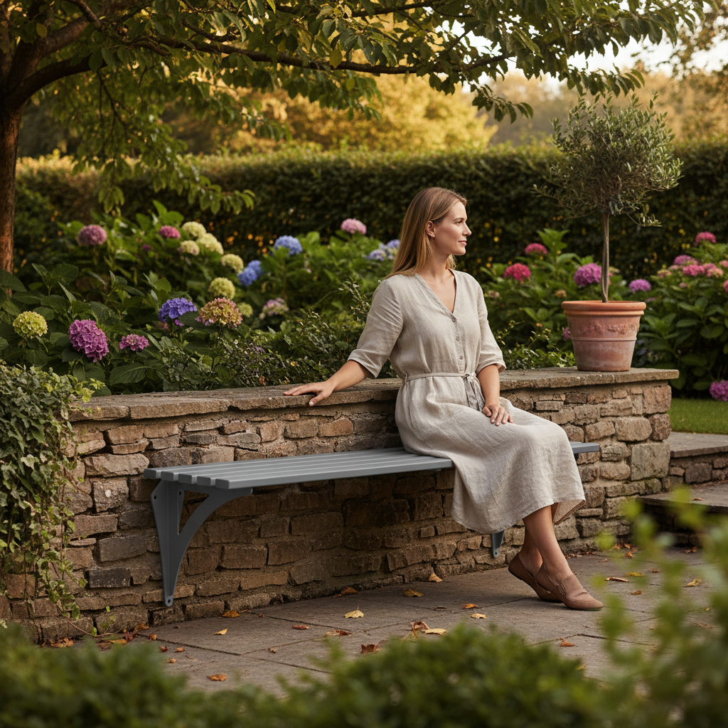 Premium Wall-Mounted Backless Bench for High Traffic Spaces - Durable Steel Construction in 1m and 1.8m Lengths | Barriers Co