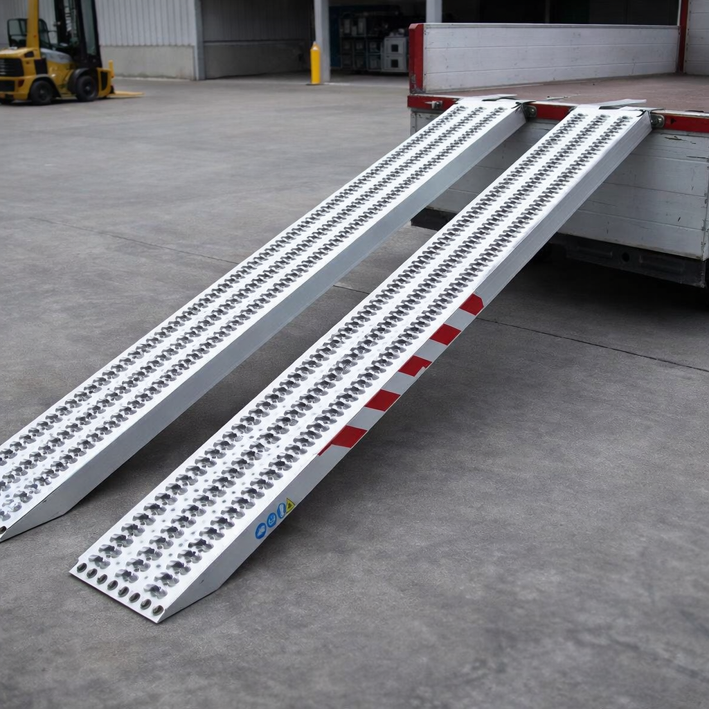 Non-Folding Loading Ramps – Black – 4500kg Capacity – Industrial Use