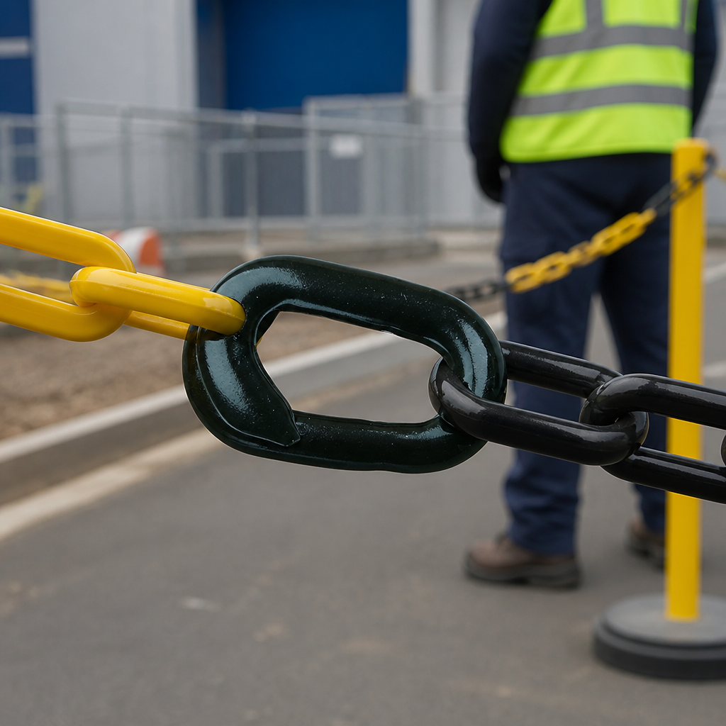 Closed Connecting Chain Link for Safety Barriers (Pack of 10)