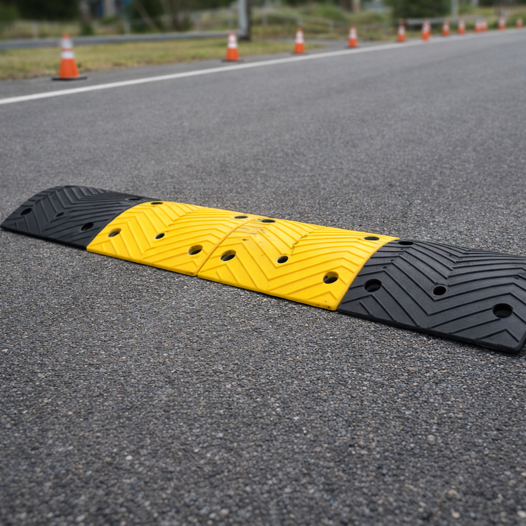 Speed Bump Kit – 75mm High x 1.5M Length – High Visibility – Traffic Control