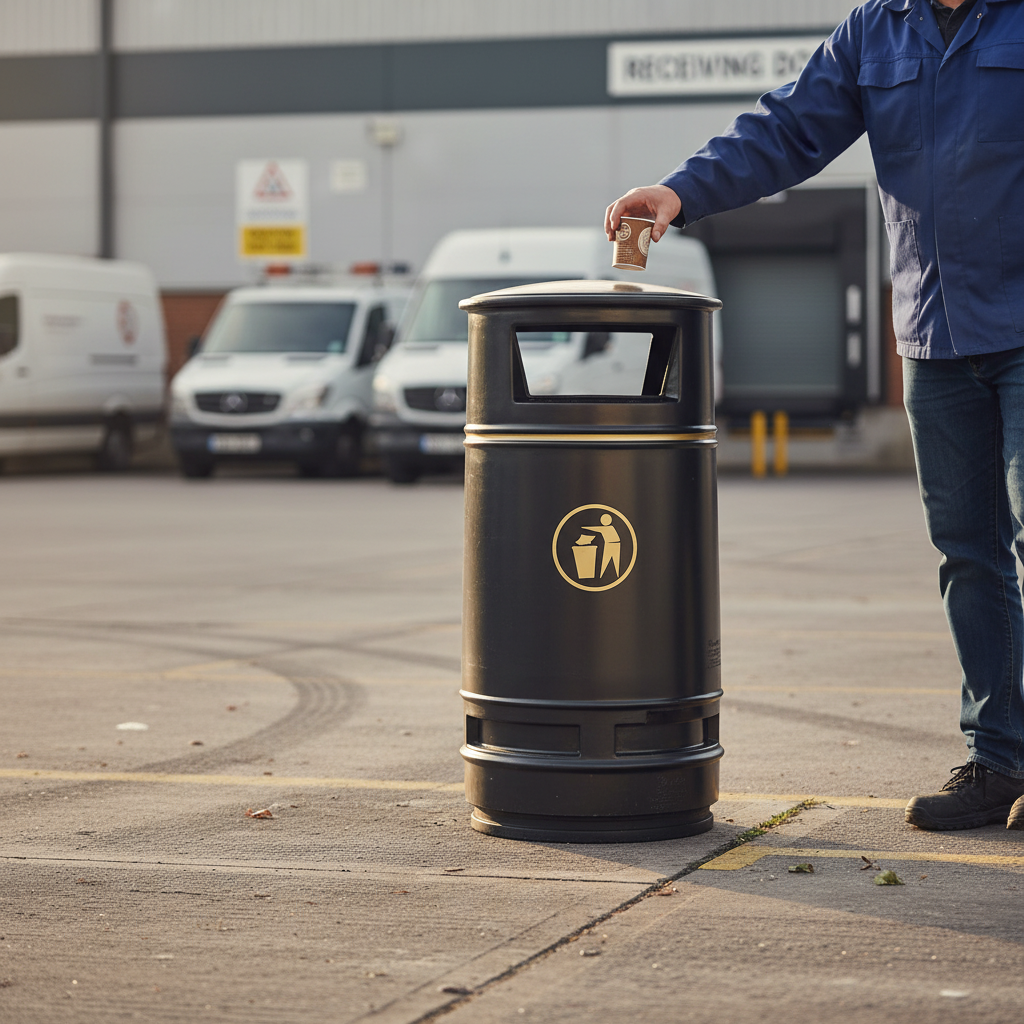 Premium High-Capacity 90 Litre Outdoor Litter Bin with Victorian Design and Multiple Fixing Options | Barriers Co