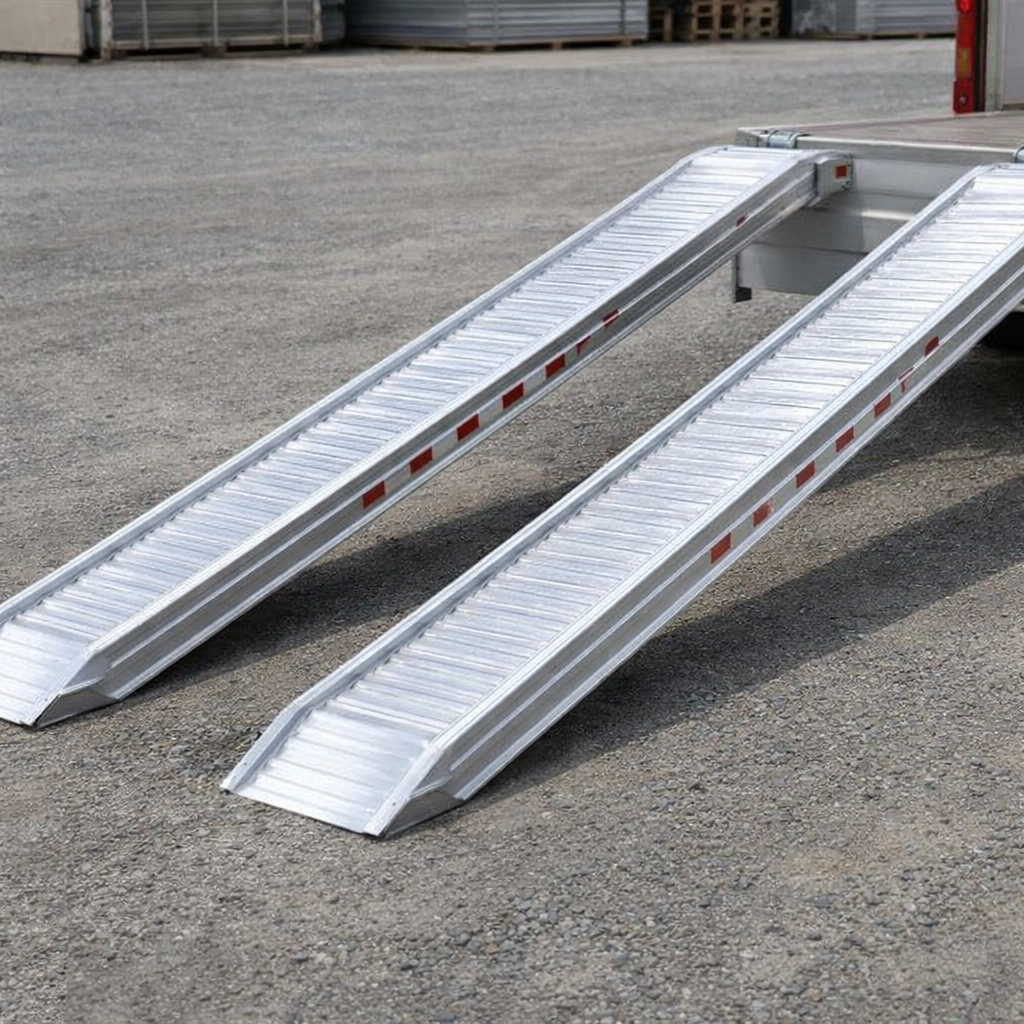 Aluminium Loading Ramps – 4000x400mm – 3435kg Capacity – Plant & Mini Digger