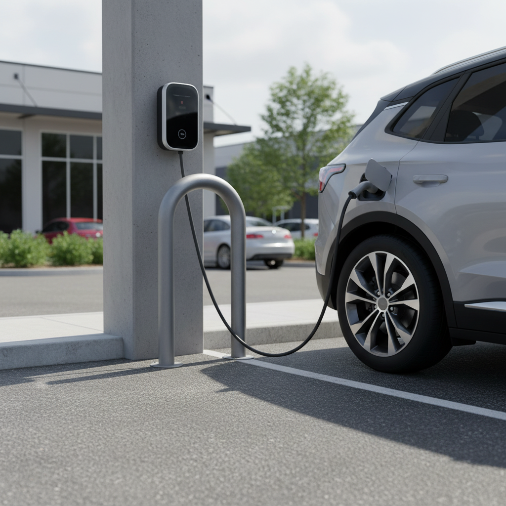 Premium Heavy Duty Galvanised Steel Hoop Guard for EV Chargers and Sign Post Protection