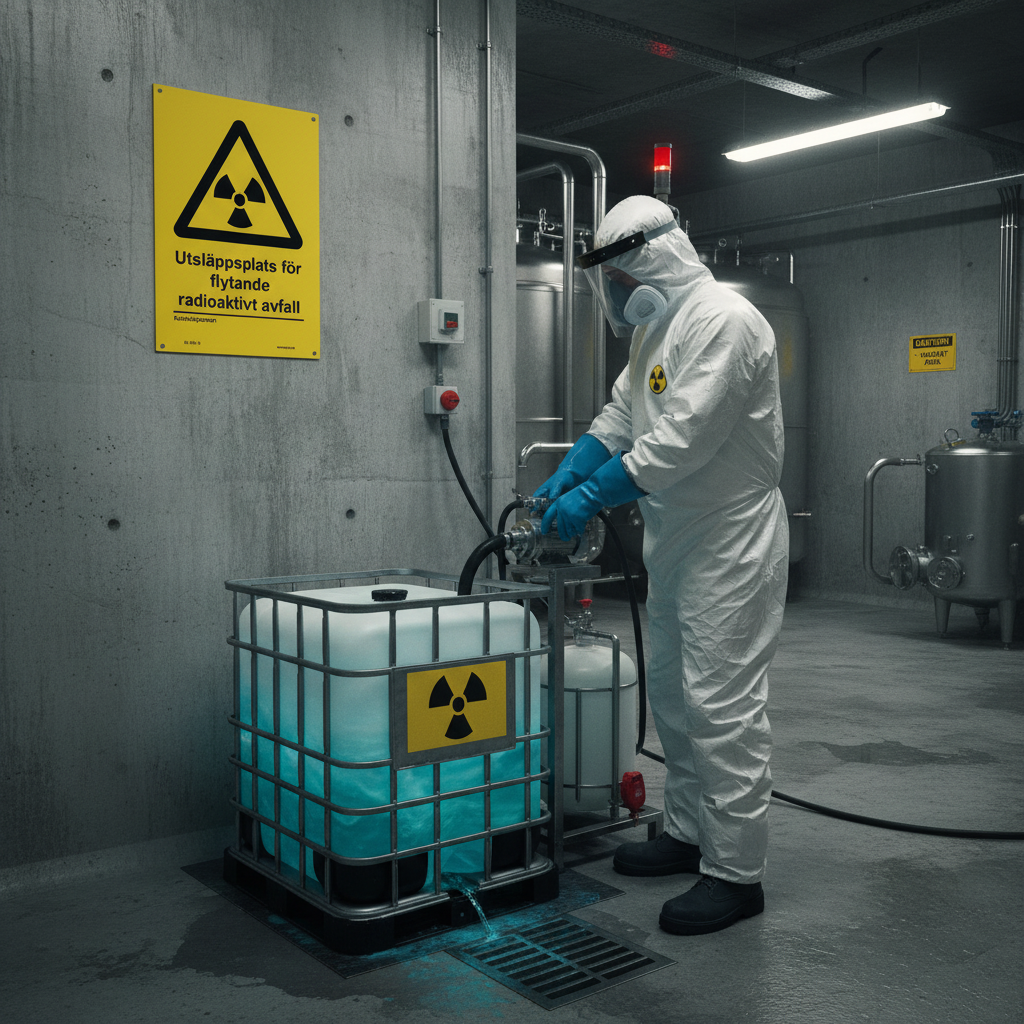 Premium Warning Sign for Liquid Radioactive Waste - Multiple Materials and Sizes for Effective Safety Communication