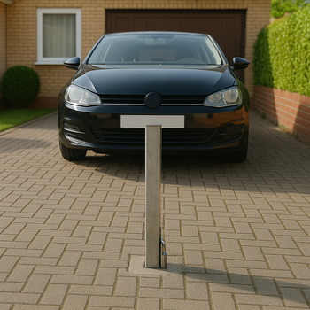 80mm Telescopic Driveway Security Post – Lockable & Retractable Bollard