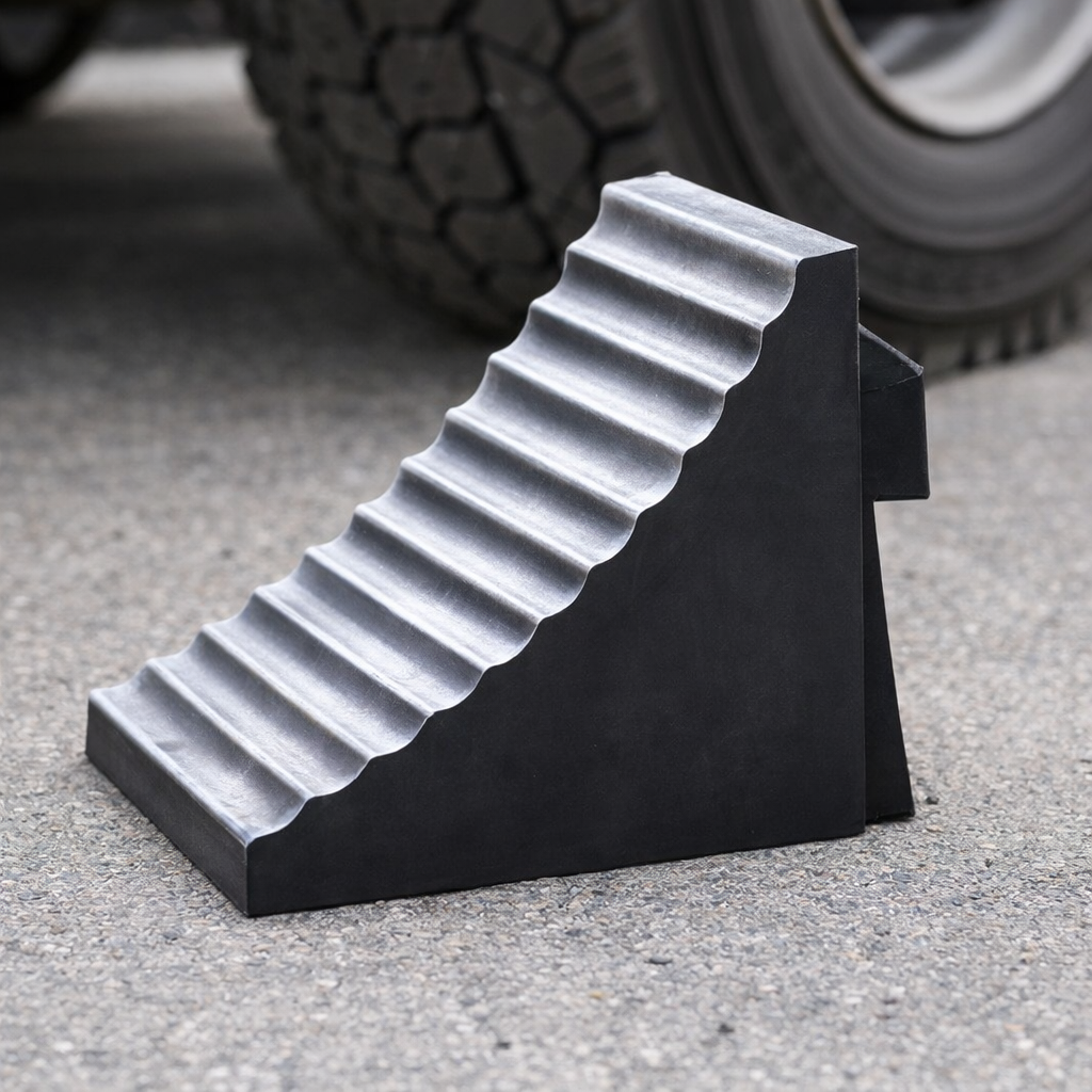 Heavy Duty Wheel Chock – 32 x 30 x 26cm – Synthetic Rubber – Vehicle Safety