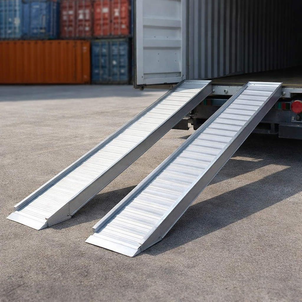 Aluminium Container Ramps – 800mm x 215mm – 1250kg Capacity – Professional Use
