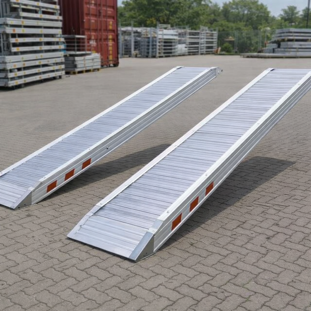 Aluminium Loading Ramps – 5000mm x 360mm – 1500kg Capacity – Plant & Digger Use