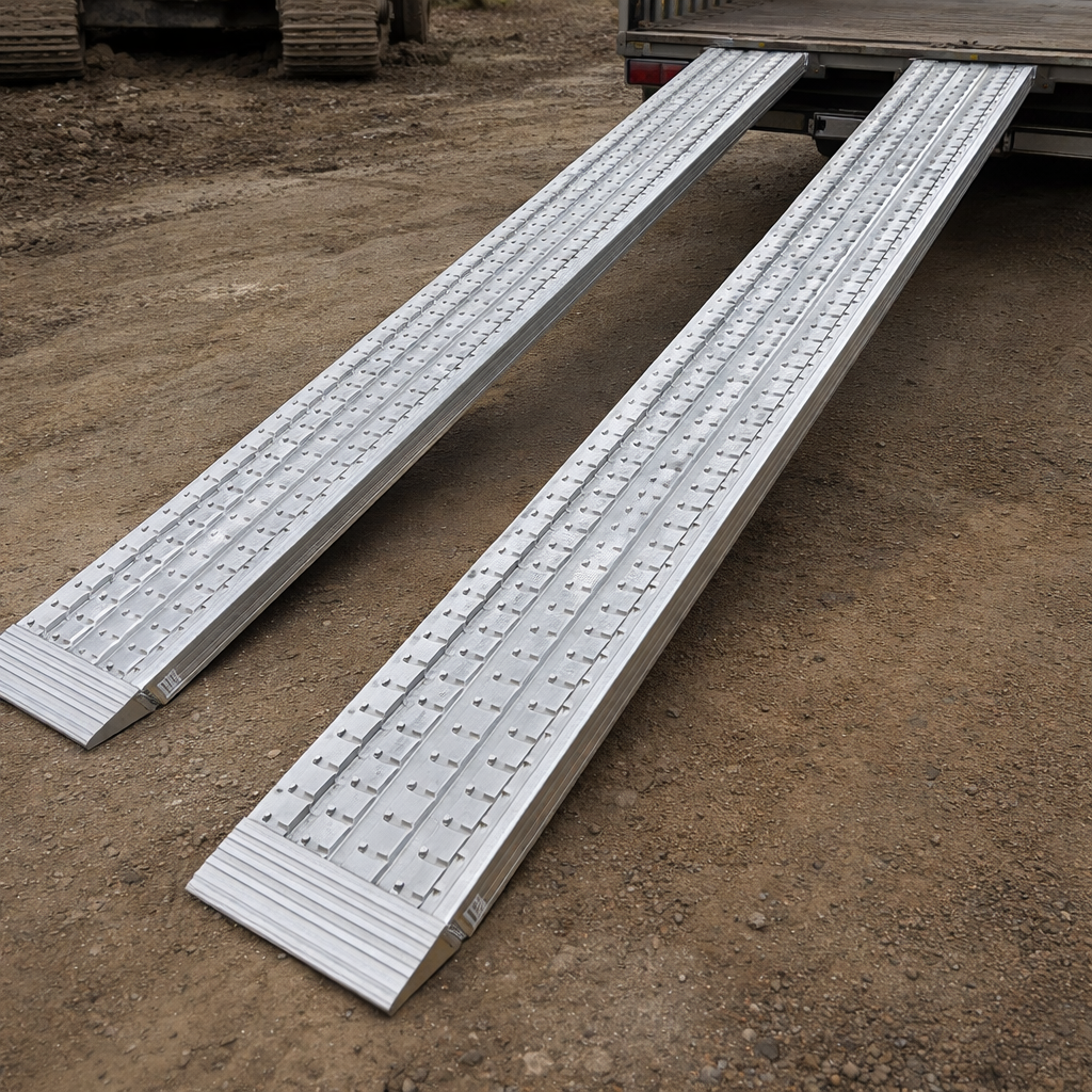 Heavy Duty Loading Ramps – 4000mm x 600mm – 19,000kg Capacity – Industrial Use