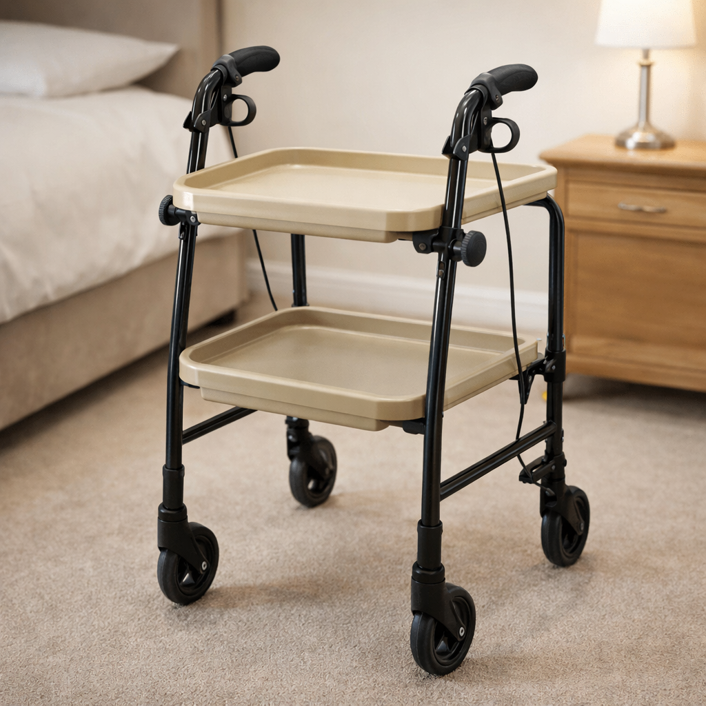 Height Adjustable Mobility Trolley – 595mm Wide – Indoor Use