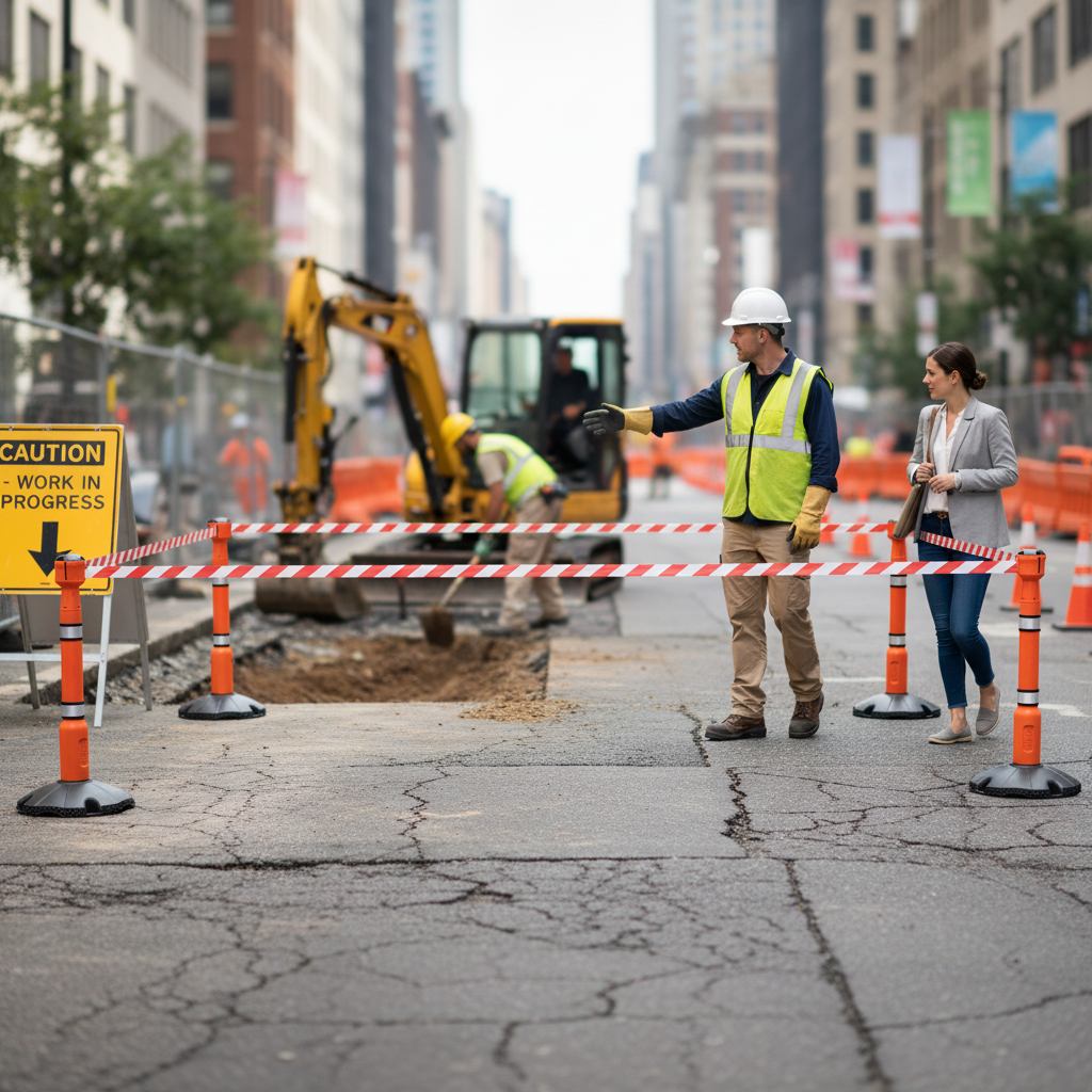 Premium Safety Barrier Package with 9m Retractable Belt and High-Visibility Posts for Effective Crowd Control