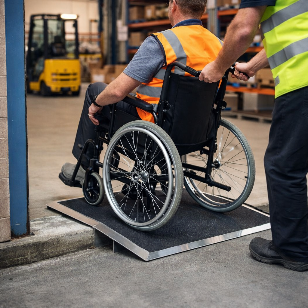 Bridge Threshold Ramp – Up to 75mm – 350kg Capacity – Manual Wheelchair Access