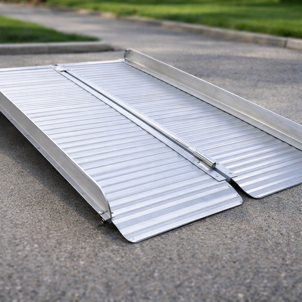 Folding Suitcase Ramp – 8ft – Aluminium – Wheelchair Access