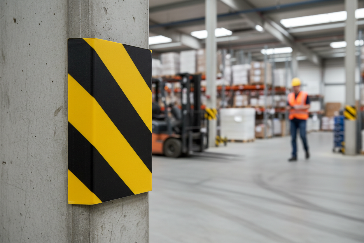 Premium Corner Protection Profile C20 – Magnetic for Impact Protection in Industrial Environments