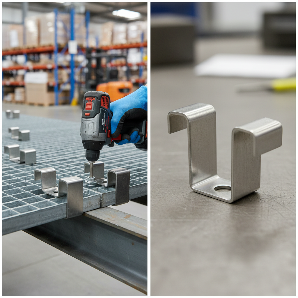 Premium Stainless Steel M Clip for GRP Walkway Grating - Secure Installation without Drilling | Barriers Co