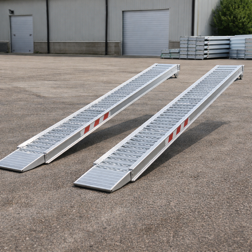 Aluminium Loading Ramps – 3000x460mm – 9000kg Capacity – Excavator & Digger Use