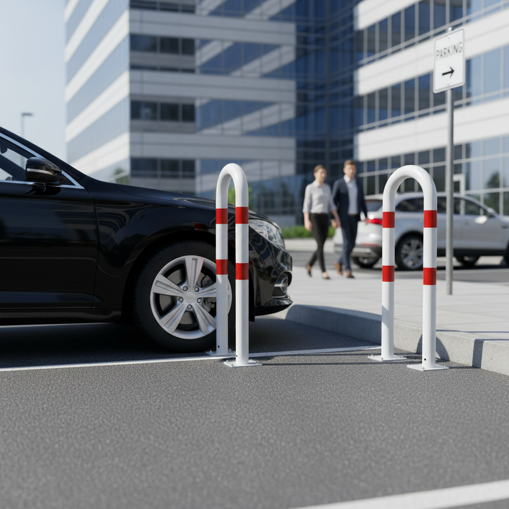 Premium Multipurpose Steel Hoop 76mm Ø for Zebra Crossings and Parking Lots - Durable and Easy to Install