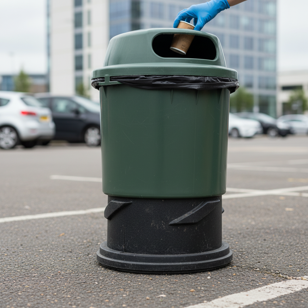 Premium Replacement Base for High-Performance Litter Bins - Durable Plastic Structure | Barriers Co