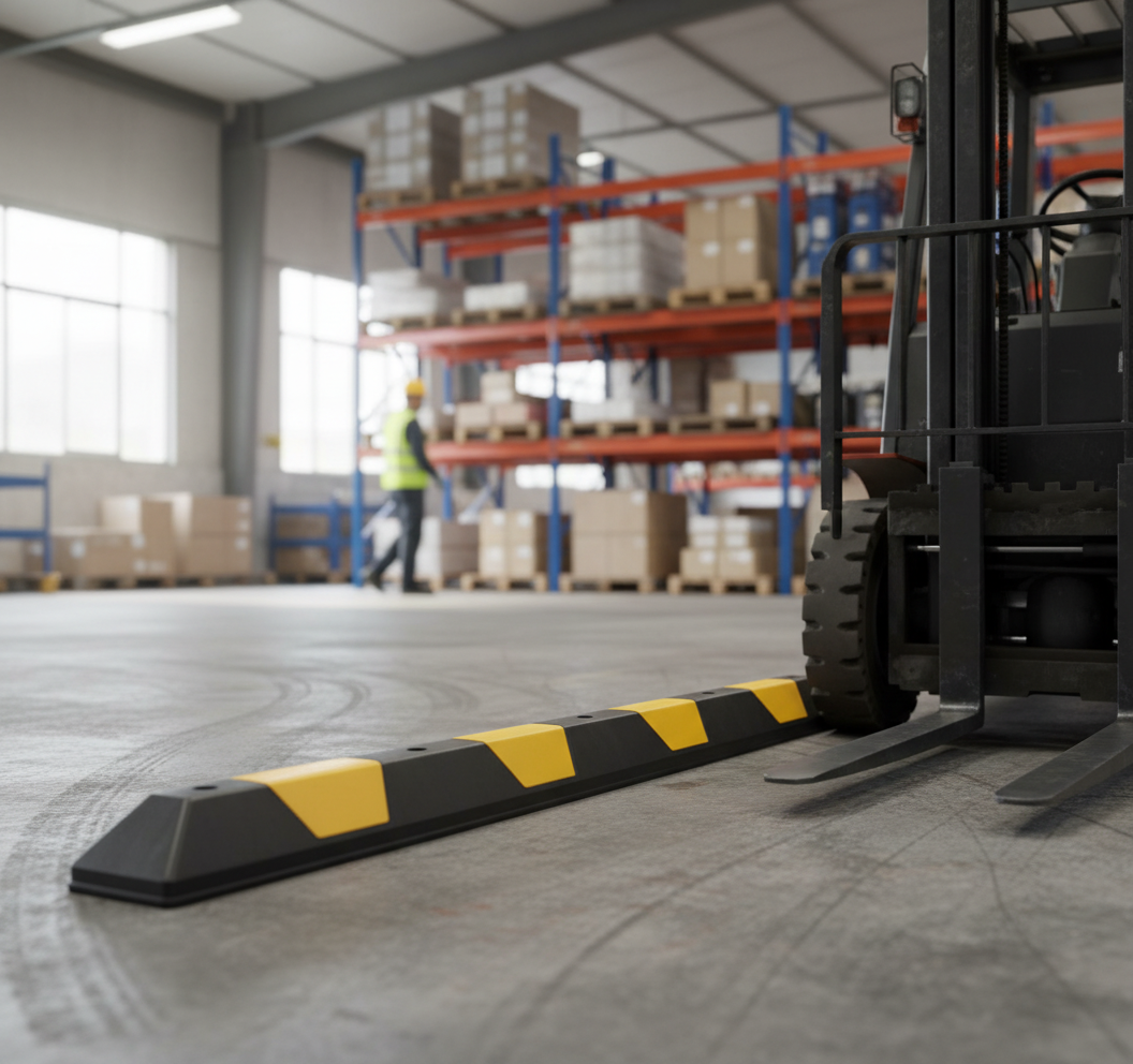 Premium Protective Barrier for Traffic Marking and Collision Stop - Lightweight, Durable, Indoor/Outdoor Use