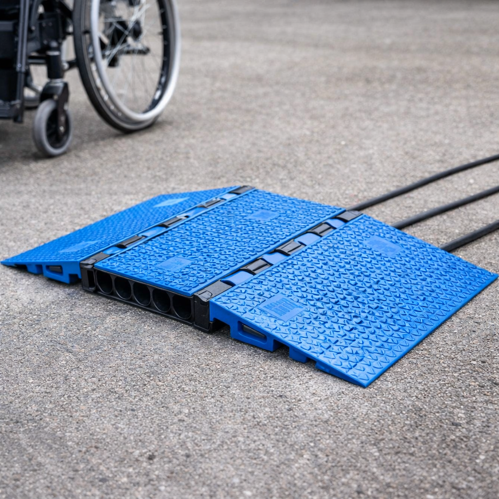 Wheelchair Ramp Cable Protector Set – Blue – Heavy Duty – Wheelchair Access