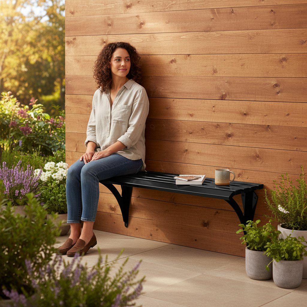 Premium Wall-Mounted Backless Bench with Steel Construction for Urban Environments - Available in 1m and... | Barriers Co