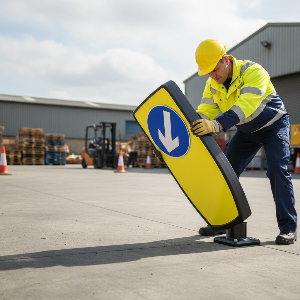 Premium Self-Righting Solar Traffic Bollard with 12-Year Guarantee and High Visibility Reflective Face