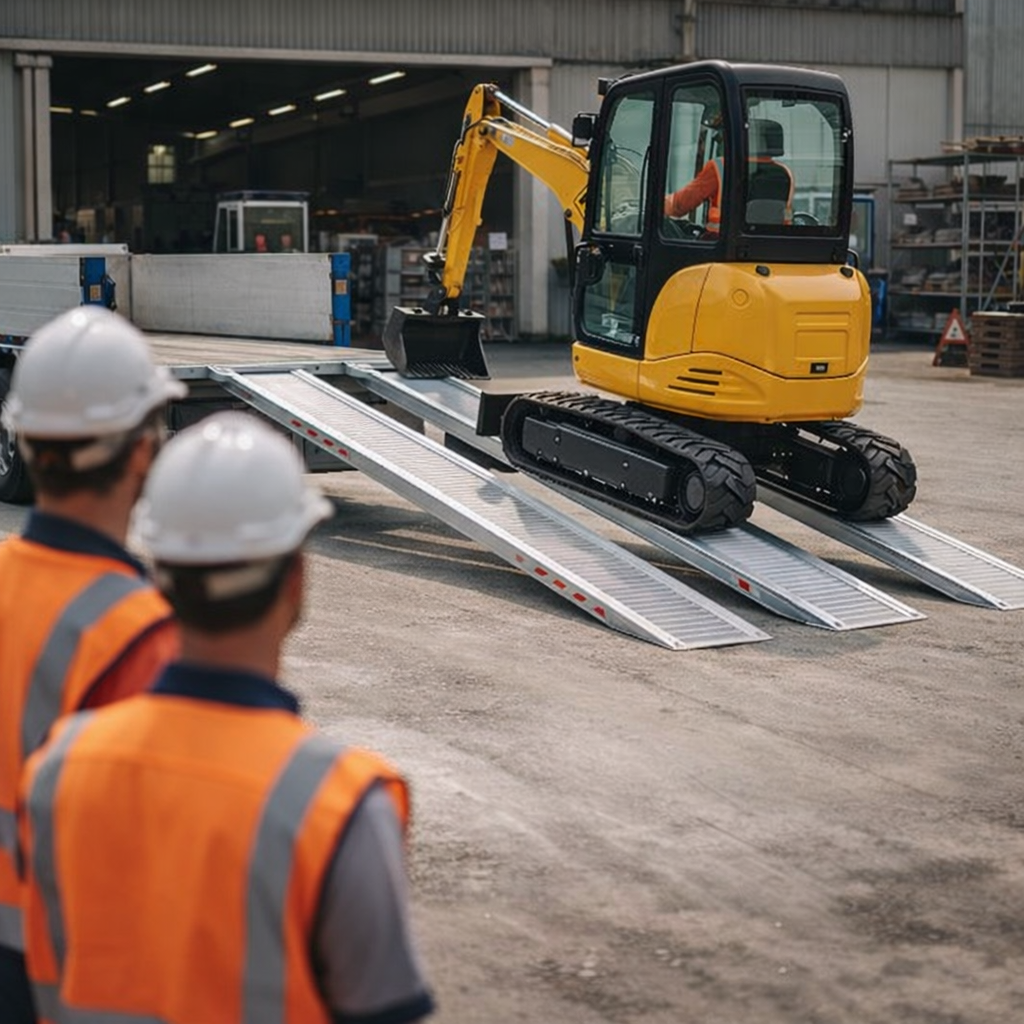 Aluminium Loading Ramps – 4500mm x 580mm – 12000kg Capacity – Industrial Use