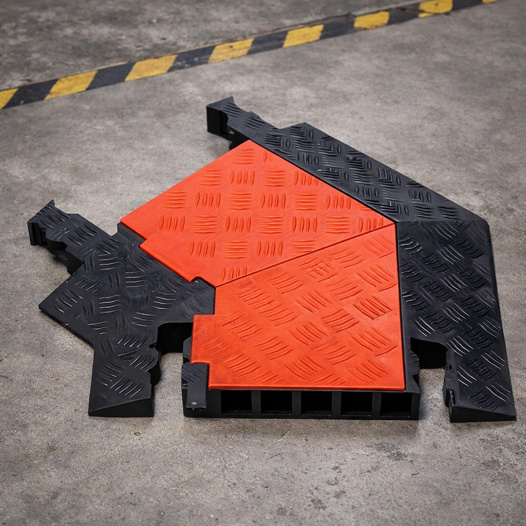 Cable Protector – 5 Channel – 45 Degree Corner – Industrial Use