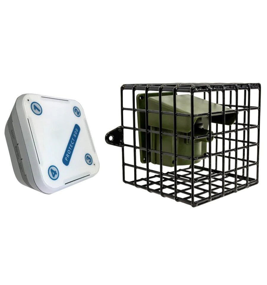 Protect 800 Long-Range Wireless Driveway Alert System – Weather-Proof PIR with Theft-Resistant Cage & Customizable Lens Caps