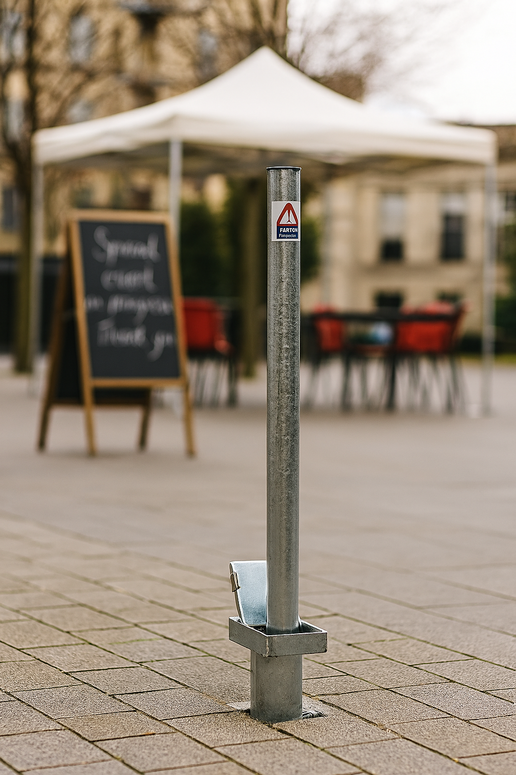 900mm Heavy-Duty Removable Parking Post 1