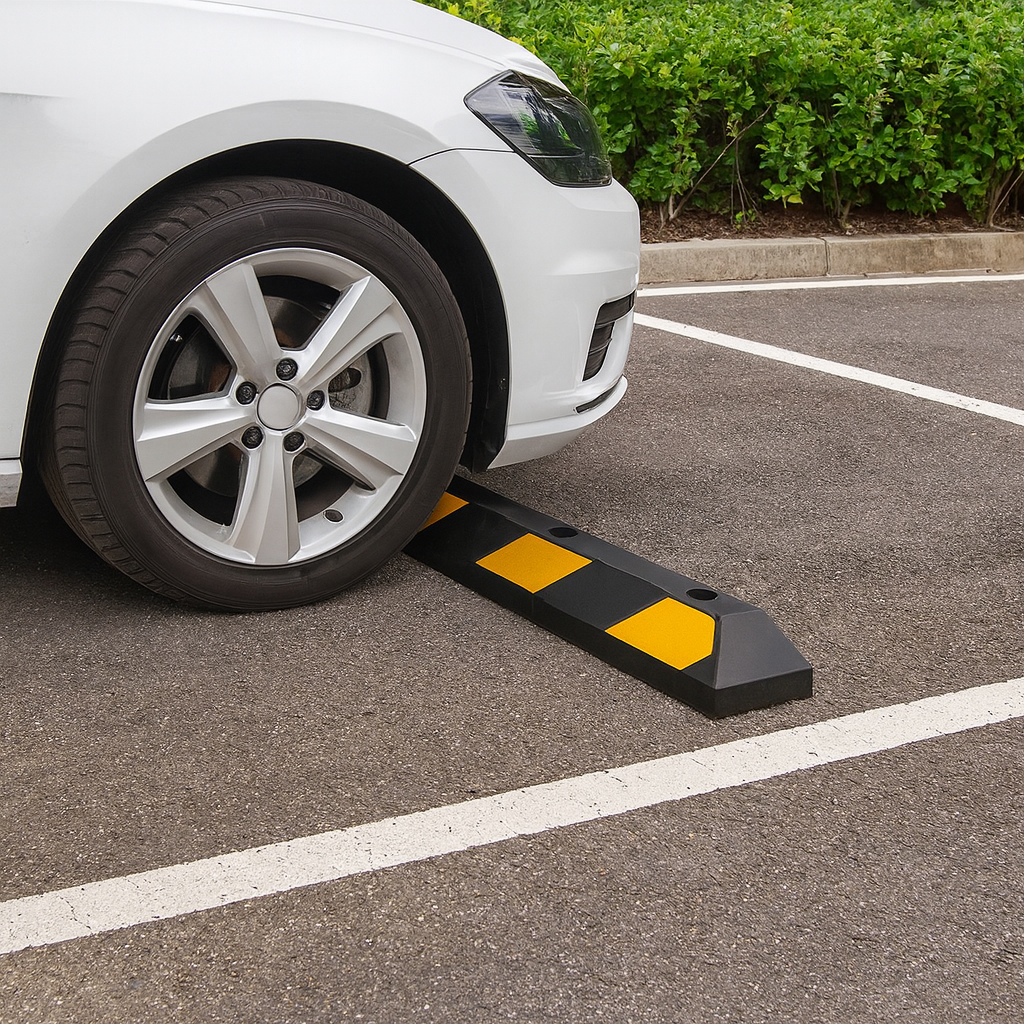 900mm Heavy-Duty Rubber Wheel Stop 1