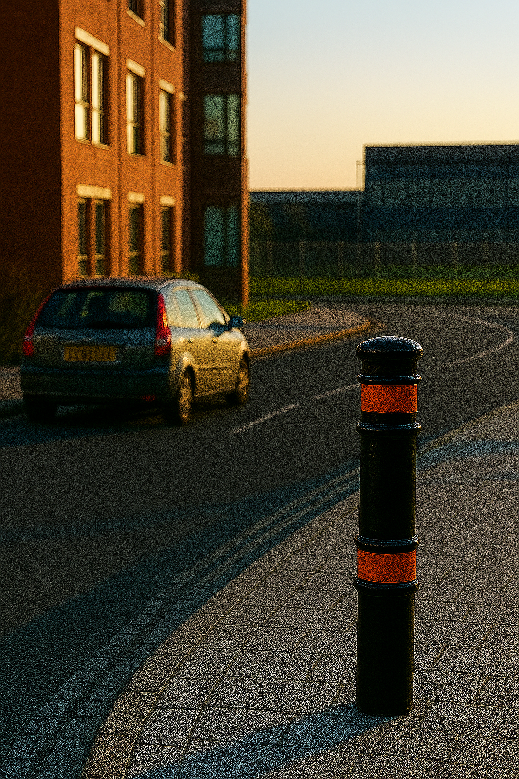 900mm MetraGuard Steel Bollard 1