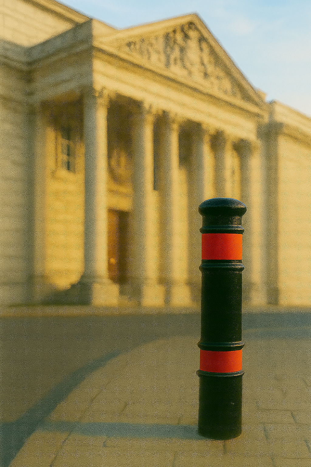 900mm MetraGuard Steel Bollard 3