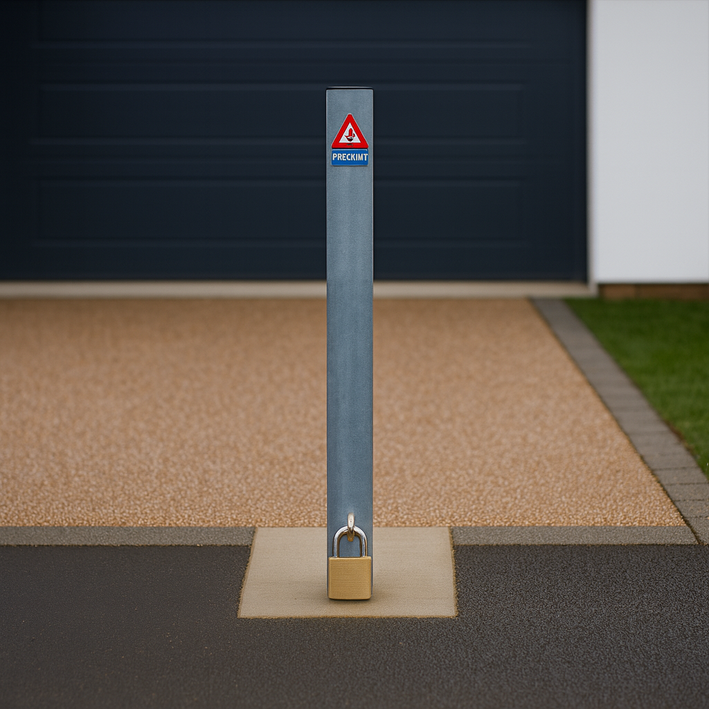 900mm Removable Security Bollard with Padlock 4