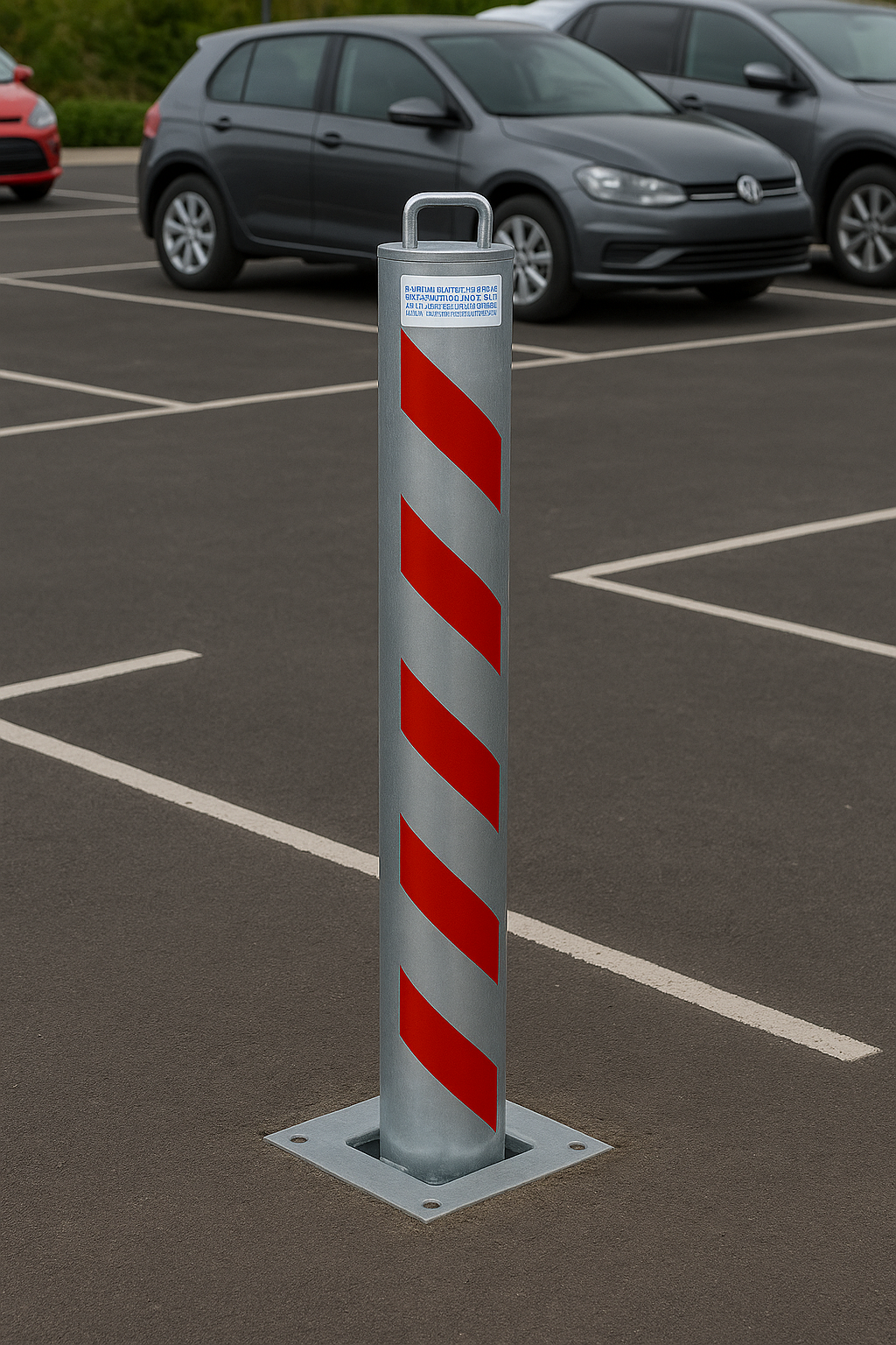 900mm Retractable Security Bollard with Lift Assist 1