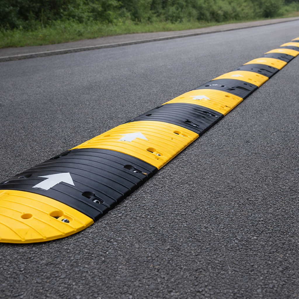 Speed Bump Kit – 7000x400x50mm – Recycled Rubber – Commercial