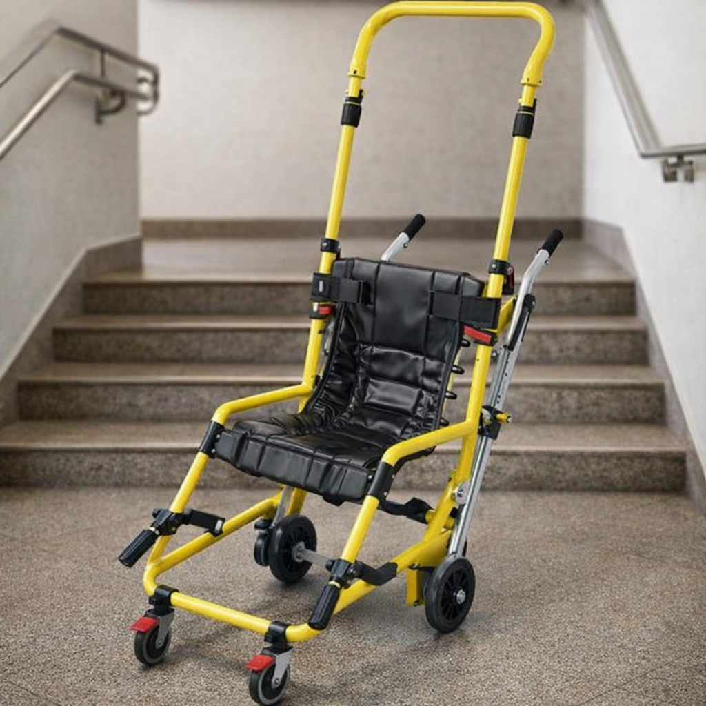 Evacuation Chair – Yellow – 250kg Capacity – Mobility Aid