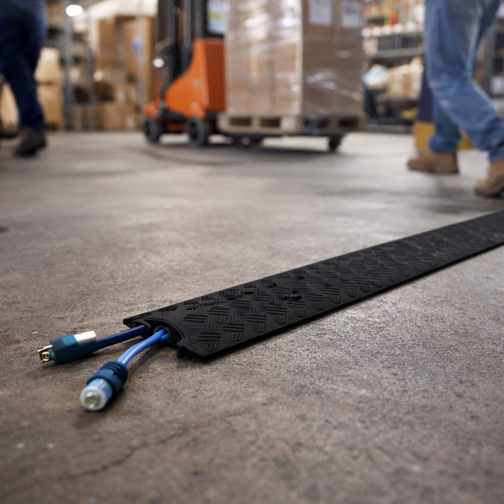 Drop-Over Cable Protector – Black – 1.5 Inch – Pedestrian & Vehicle