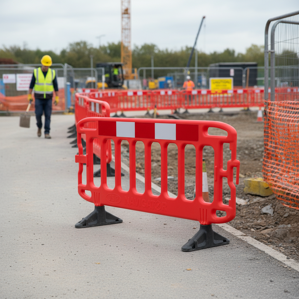 Premium Blow Moulded Reflective Barrier for Pedestrian Safety - Simplistic Design and High Durability | Barriers Co