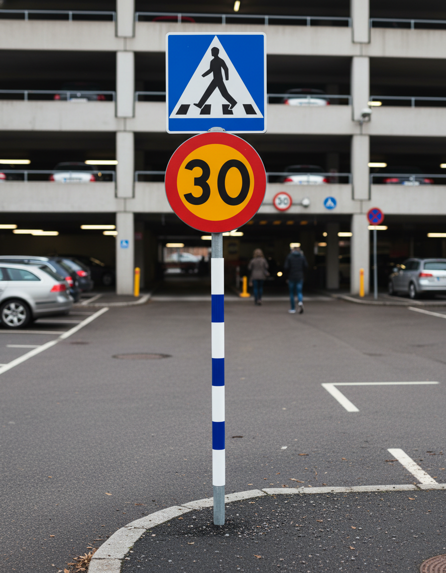 Premium Visibility Post Reflex for 60mm Road Sign Pipes, Easy Installation with Height Options from 1300mm to 1800mm