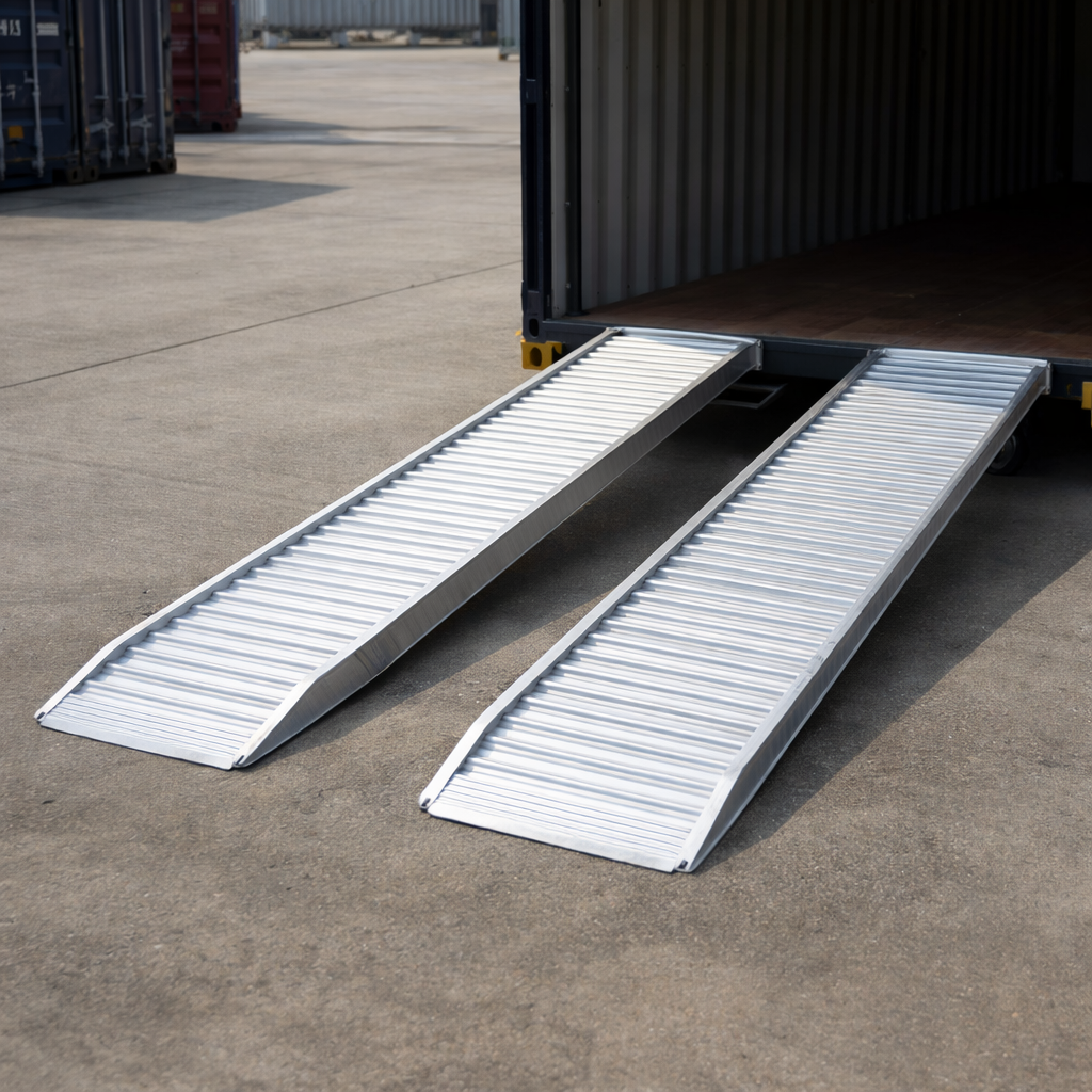 Aluminium Container Ramp – 1500mm x 510mm – 7500kg Capacity – Industrial Use