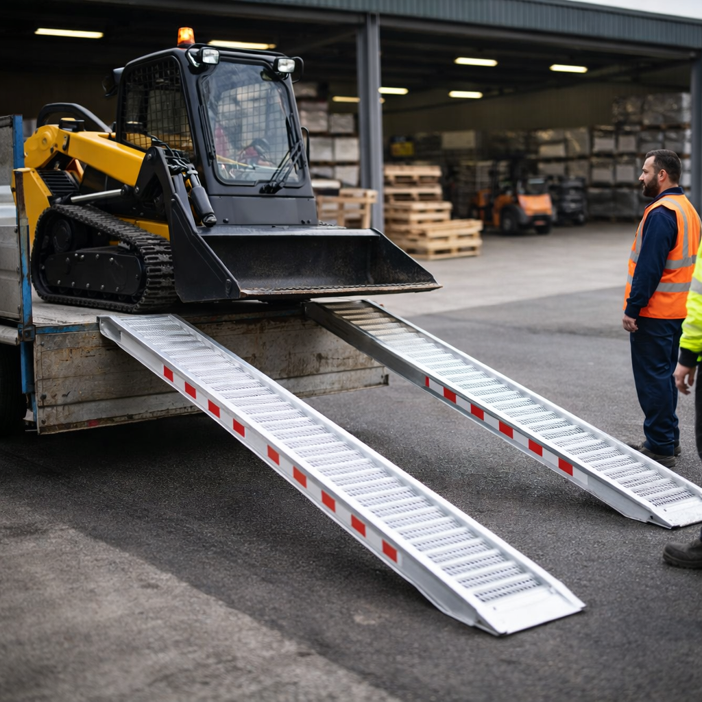 Aluminium Loading Ramps – 4500mm x 510mm – 5760kg Capacity – Plant & Digger Use